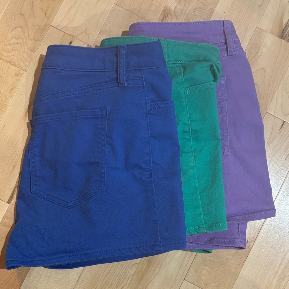 Old Navy Women's Jean Shorts - Blue, Green, Purple